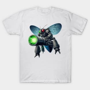 Cyborg Cicada Carrying Laser Cannon T-Shirt